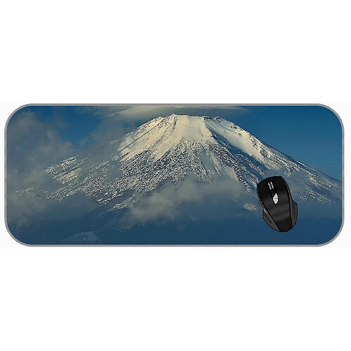 Universal (750x300x3) xxl jeu grand coussin de souris Cloud Mount Fuji Mountain Volcano Cousue Adges mince Pad