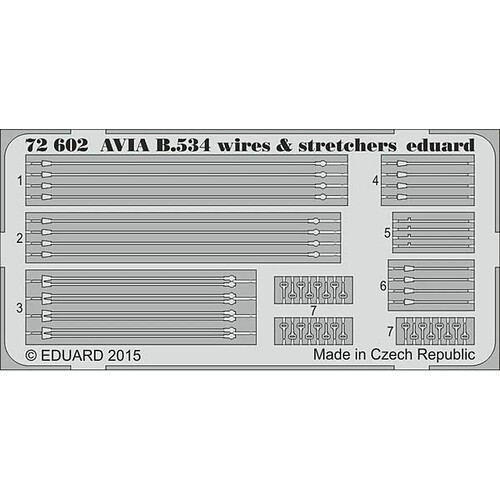 Avia B.534 wires & stretchers f. Eduard - 1:72e - Eduard Accessories