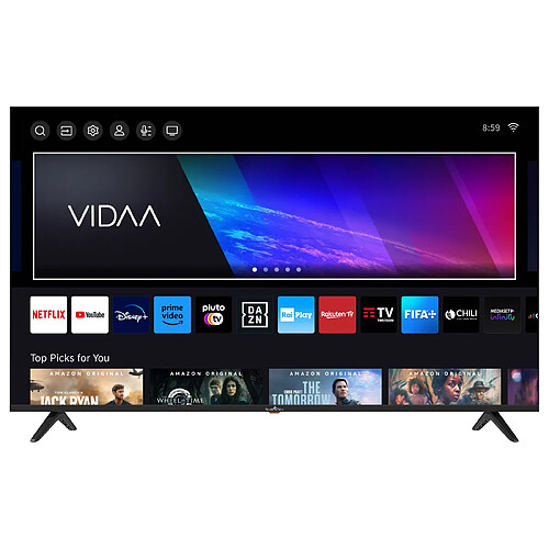 Smart Tech TV LED 4K UHD 65' (164 cm) Smart TV VIDAA - Molotov, Netflix, Prime Video, Canal+, Disney+... - 3xHDMI - 2xUSB - PVR - Mode Hotel