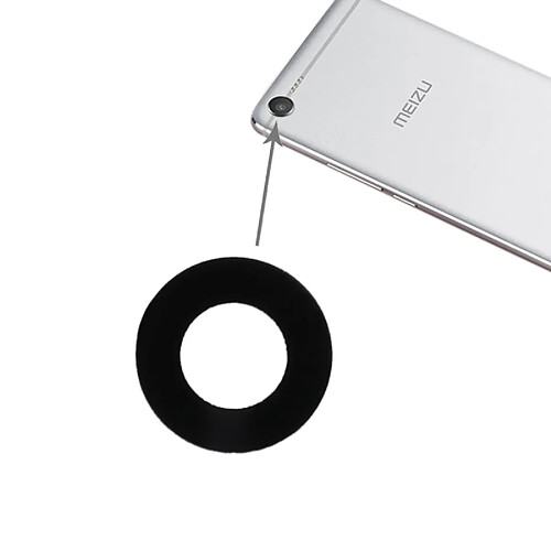 Wewoo Pour Meizu Meilan E2 Appareil photo Pièce détachée l'objectif de la caméra arrière,