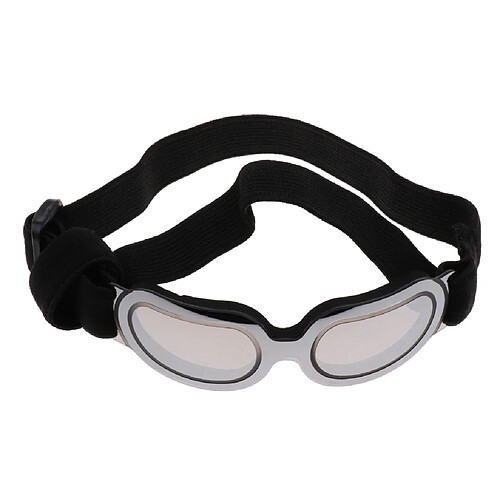 lunettes anti-vent ajustables chien protection des yeux uv lunettes de soleil argent