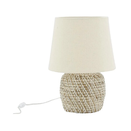 Aubry Gaspard Lampe de chevet en jonc naturel.