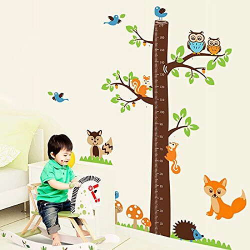 Walplus Sticker mural AY221 Renard/arbre grande taille, multicolore