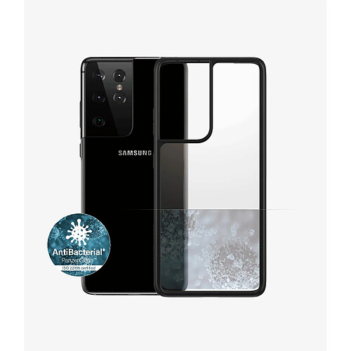 PANZERGLASS - Coque Transparente avec bord noir pour nouveau Samsung Galaxy S Ultra séries, AB