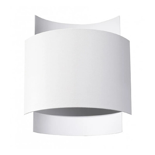 Luminaire Center Applique murale Impact Acier blanc 1 ampoule 11cm