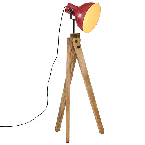 vidaXL Lampadaire 25 W rouge délavé 45x45x120 cm E27