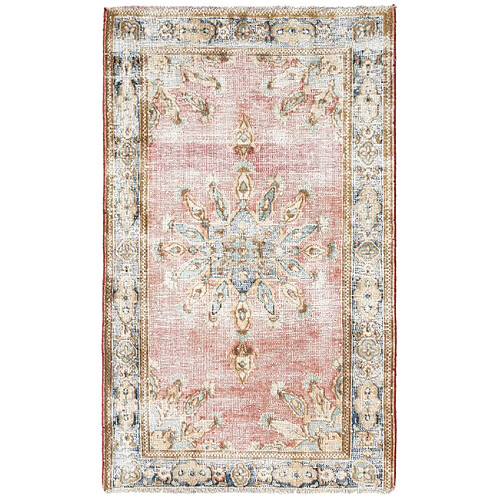 Vidal Tapis de laine 142x85 rouge Vintage Royal