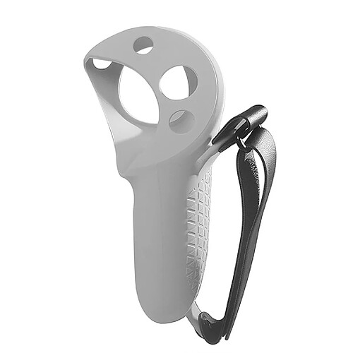 Housse de protection en silicone Grip Protective Cover pour poignée de jeu VR Accessoires pour Meta Quest Pro (Blanc)