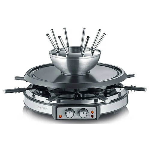 Appareil à raclette et fondue 8 personnes 1900w - rg2348 - SEVERIN