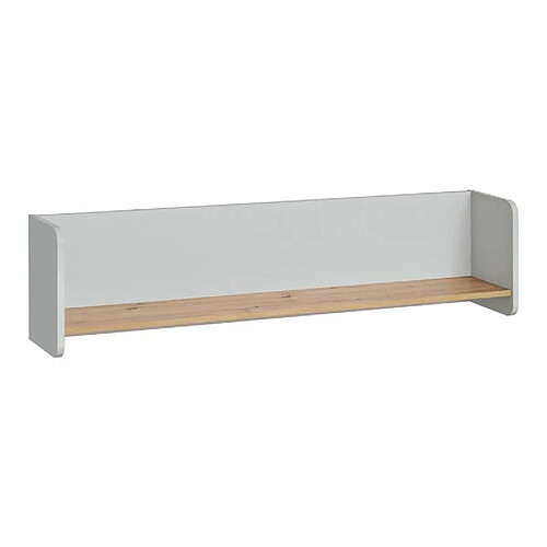 Paris Prix Étagère Murale Design Vivero 134cm Gris & Naturel