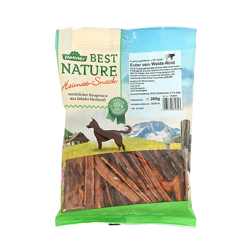 Dehner Best Nature Chien Snack, Rinder pis, 200 g