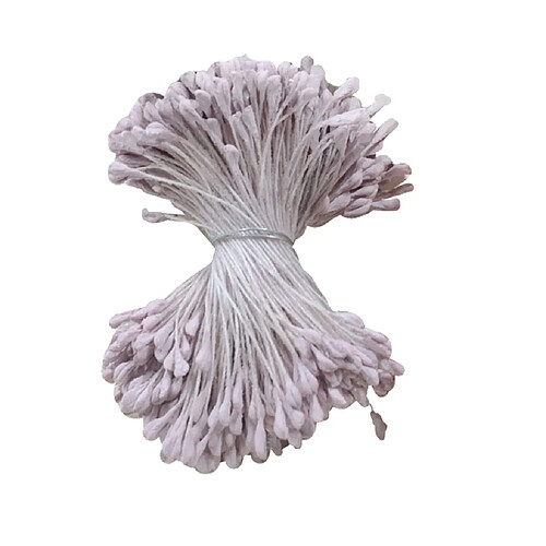 360 Pièces 6cm Perle Artificielle Double Têtes étamine De Fleur Vert Pistil