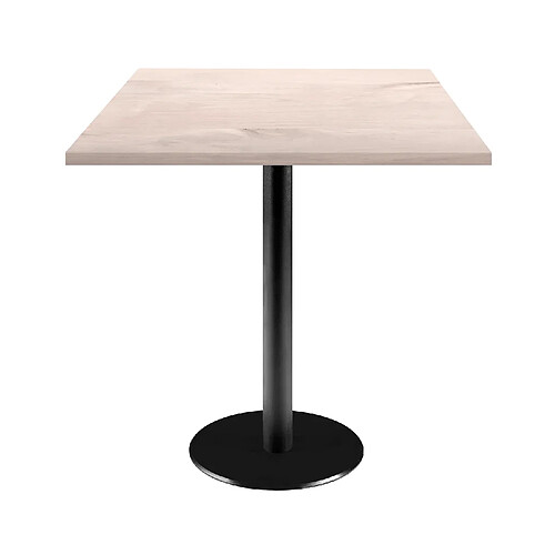 Restootab Table 70x70cm - modèle Rome bois chêne bosco