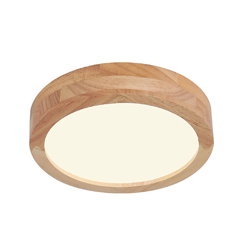 Stoex Lampe de Plafond Led Modernes Luminaire Plafonnier D'Intérieur Ronds 20CM Plafonnier en Bois Pour Couloir, Cuisine, Salon, Blanc Chaud