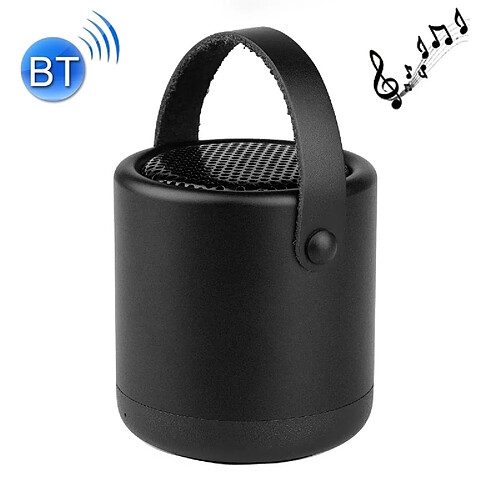 Wewoo Enceinte Bluetooth d'intérieur noir Haut-parleur portatif en métal V4.1 extérieur avec la MIC, appui mains-libres et ampère AUX Line In