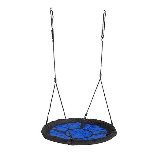 AXI Swibee Balançoire Nid d'Oiseau Enfant 100 cm | Balançoire ronde bleu pour le jardin