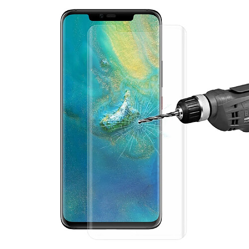 Protecteur écran en verre trempé 026mm 3D pleine grandeur transparent pour votre Huawei Mate 20 Pro