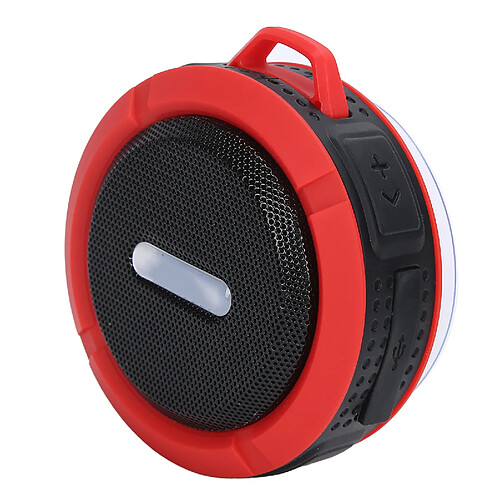 ComfortXL Enceinte bluetooth c6 avec ventouse, mousqueton et subwoofer étanche pour les sports de plein air