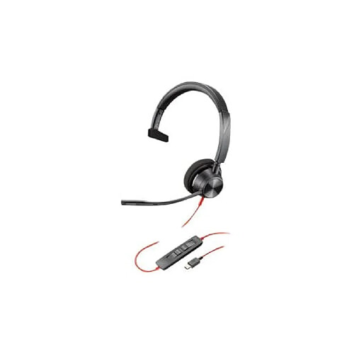 Plantronics Blackwire 3310 Micro Casque Filaire Microphone Supra Auriculaire USB-C Noir