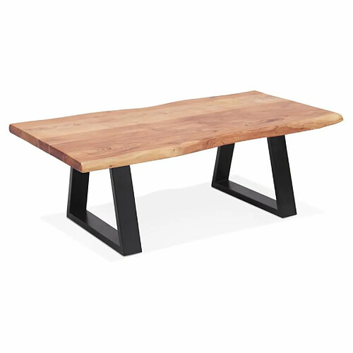 Paris Prix Table Basse Design Azimato 115cm Naturel & Noir