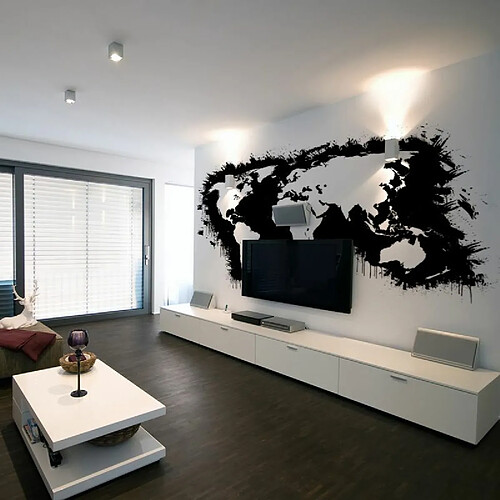 Paris Prix Papier Peint White Continents, Black Oceans 270 x 350 cm