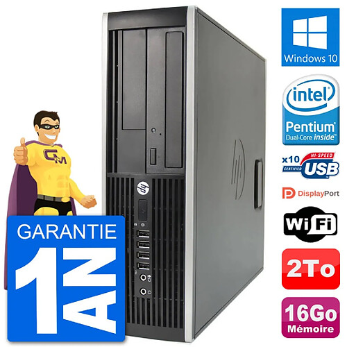 PC HP Compaq 6200 Pro SFF Intel G630 RAM 16Go Disque Dur 2To Windows 10 Wifi · Occasion