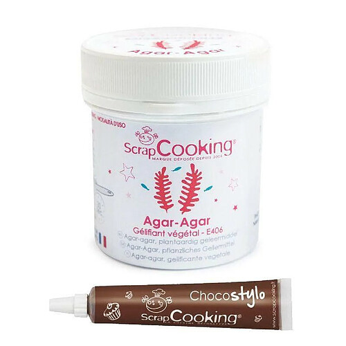 Scrapcooking Agar-agar en poudre + Stylo chocolat