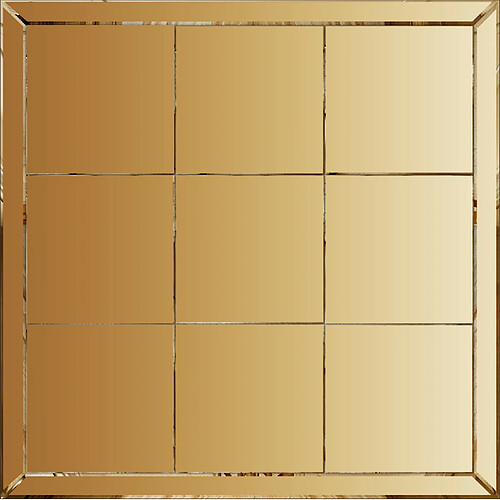 Vivenla Miroir design coloris bronze et or collection MAXIMUS L. 176.5 x P. 5 x H. 71.5 cm