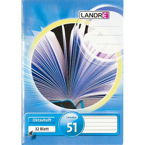 LANDRÉ cahier octave format A6, ligné, 70 g/m2, 64 pages ()