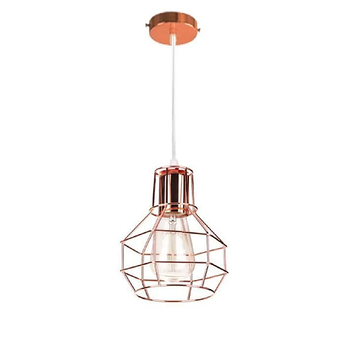 Stoex E27 Suspension industrielle cage Lustre abat-jour luminaire pour salon salle à manger cuisine bar