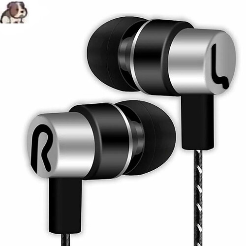 GUPBOO Écouteurs stéréo intra-auriculaires de haute qualité Casque de musique MP3 Fil tressé Subwoofer Couverture universelle Prix Sports