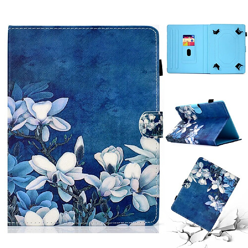 Etui en PU style fleur 2 pour votre Apple iPad 9.7/Lenovo Tab 4 10 Plus etc