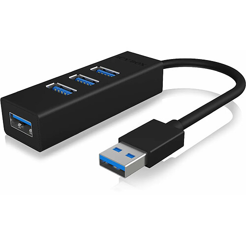 ICY BOX Hub USB 3.0 4 ports - Noir