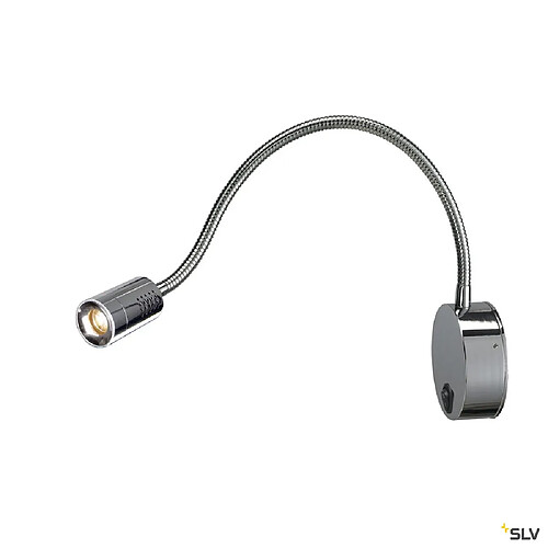 Applique intérieure et liseuse LED avec interrupteur SLV DIO FLEX PLATE, chrome, 2700 K