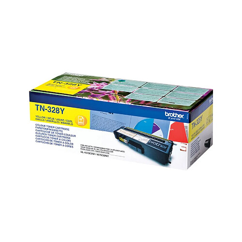 Toner original Brother TN-328Y Jaune