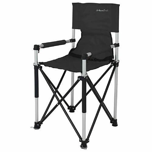 Eurotrail Chaise de camping Petit Jr. Noir