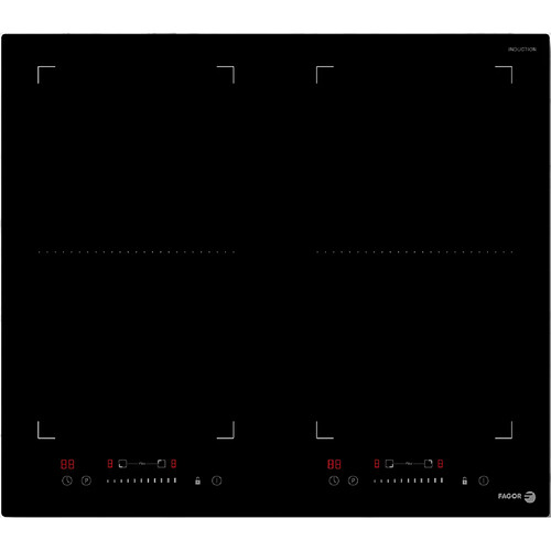 Table de cuisson à induction 60cm 4 feux 7200w noir - fai3546 - FAGOR