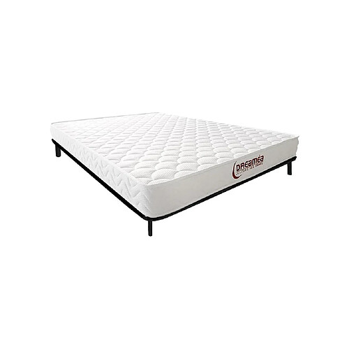 Vente-Unique Ensemble 120 x 200 cm cadre à lattes + matelas mémoire de forme ép.15cm - PELOPS de DREAMEA