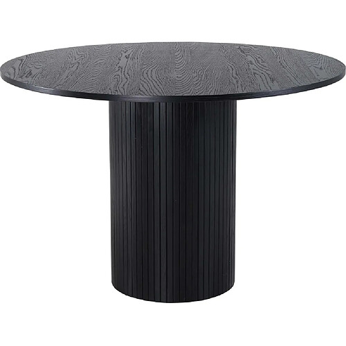 Venture Home Table ronde en MDF Bianca 110 cm noir.