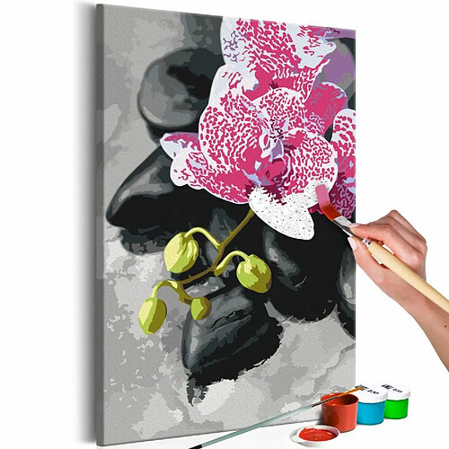 Paris Prix Tableau à Peindre Soi-Même Orchidée Rose 40x60cm