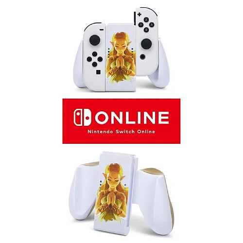 Power A Grip SWITCH Blanc confort ZELDA Design pour Joycon (License Officielle Nintendo) - Princesse Zelda