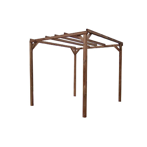 Pergola en bois thermo chauffé 8.88 m² sans couverture - th3030 - HABRITA