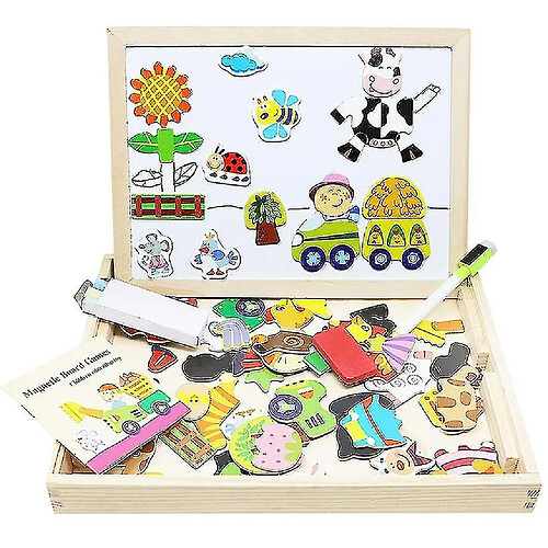 Universal Dessin magnétique puzzle tableau noir en bois jouets