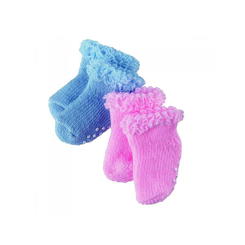 Gotz - Chaussettes, bleu/rose, 2 paires