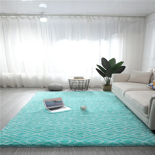 LUUCOZK Tapis à poils longs doux et moelleux pour chambre à coucher et salon - Motif 6-120 x200cm