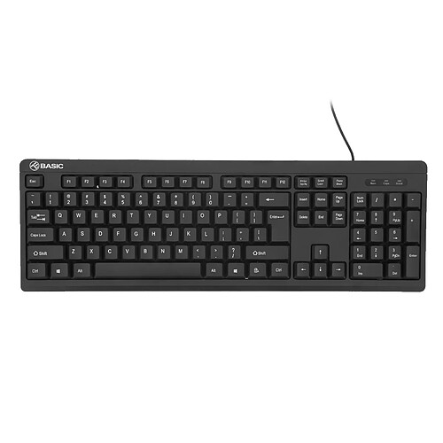 Clavier filaire Tellur Basic, US, USB, noir