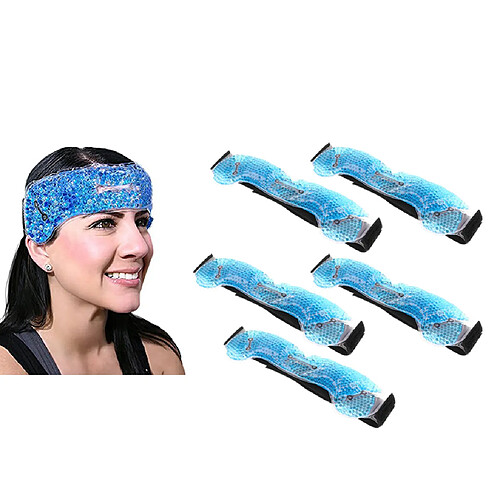 Pack De Glace Chaude Et Froide Réutilisable 5x Pour Le Traitement Des Maux De Tête