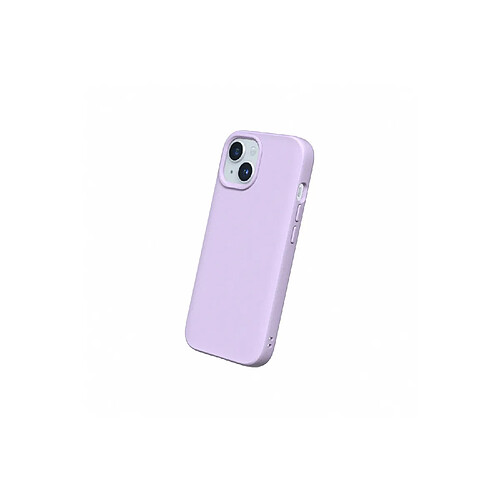 RhinoShield Coque Compatible avec [iPhone 15] SolidSuit Compatible avec Magsafe - Coque Fine avec Technologie d'absorption des Chocs et Finition Premium Mate - Violet Lilas