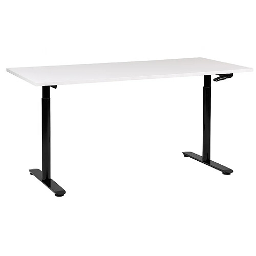 Beliani Table à hauteur ajustable Manuel 160 x 72 cm Blanc DESTINAS