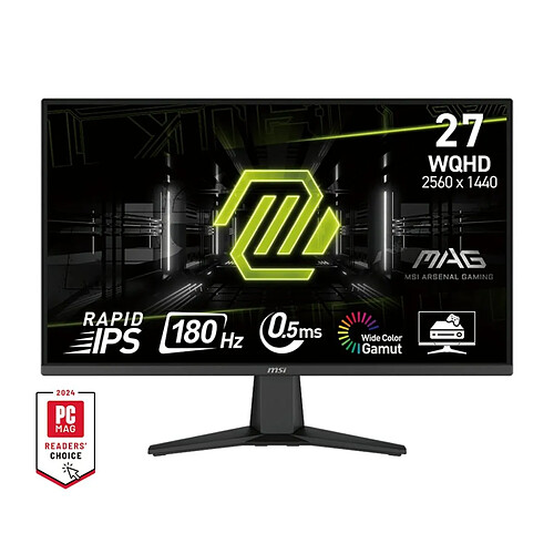 Écran MSI MAG 275QF Wide Quad HD 27" 180 Hz